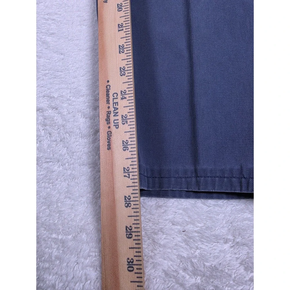 Polo Ralph Lauren Andrew Chino Mens 29/28 Blue Double Pleated Front Cttn Trouser
